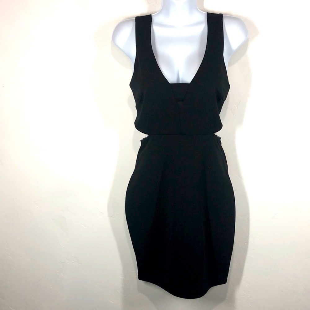 Sabora black cut out mini dress size medium